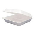 thumbnail image 1 of Dart Foam Hinged Lid Containers, 3-Compartment, 8.38 x 7.78 x 3.25, 200/Carton -DCC85HT3R, 1 of 4