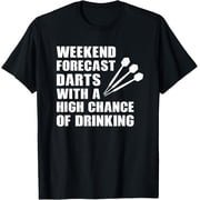 Dart Funny Darts Player Drinking Weekend Gift T-Shirt