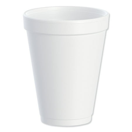 Dart® Insulated Foam Drinking Cups, White, 12 Oz, Box Of 1,000