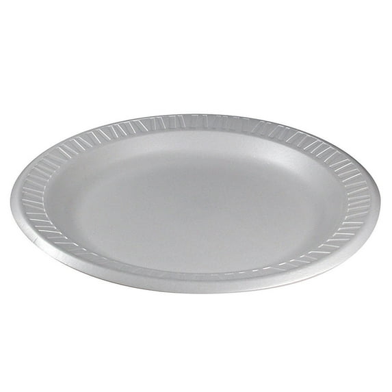 Dart® Laminated Foam Plates, 9" Diameter, White, Pack Of 125