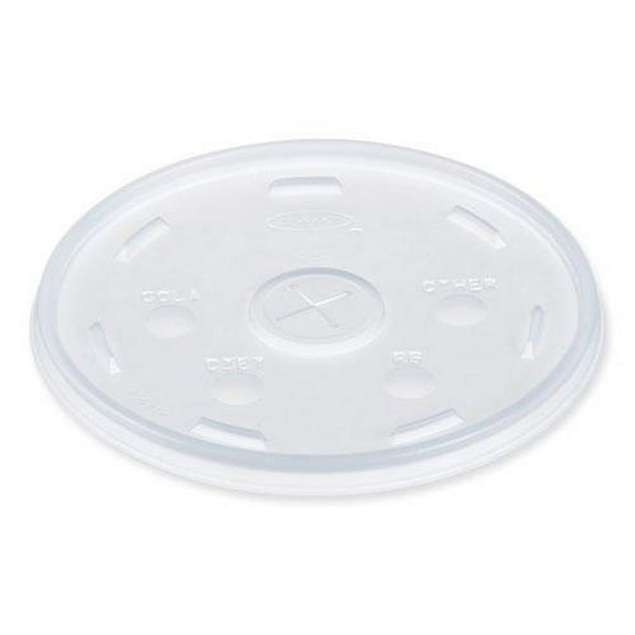 Dart Lids for Foam Cups and Containers, Fits 32 oz/44 oz/60 oz Hot Cups, Plastic, Translucent, 1,000/Carton
