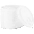 thumbnail image 1 of Dart® Lift Back & Lock Tab Cup Lids for Foam Cups, 10-24 Oz. Cups White, 2000/Carton, 1 of 5
