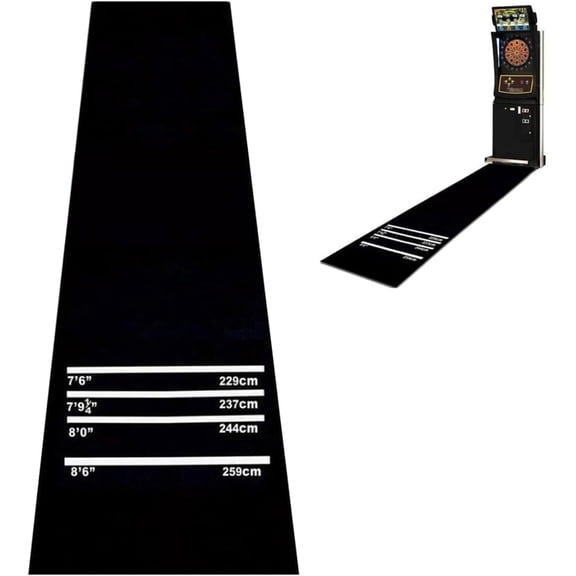 Dart Mat Throw/Toe Line Floor Marker Professional Rubber Darts Mat for Home Pub Party (118 x 23.6in)