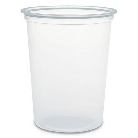 Dart Microgourmet Plastic Deli Container, 32 oz, 4.7Diameter x 5.7h, Clear, 500/Carton