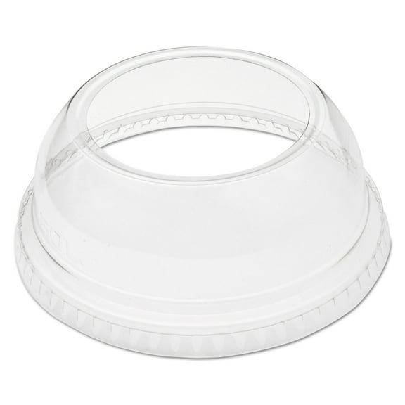 Dart® Open-Top Dome Lid, Fits 9 Oz To 22 Oz Plastic Cups, Clear, 1.9" Dia Hole, 1,000/carton