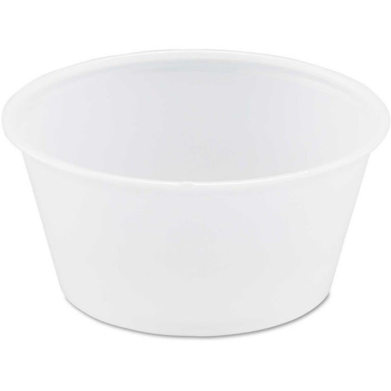 Polystyrene Portion Cups, 3.25 oz, Translucent, 250/Bag, 10 Bags/Carton Polystyrene Portion Cups, 3.25 oz, Translucent, 250/Bag, 10 Bags/Carton