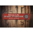 thumbnail image 1 of Dart Parlor Welcome Novelty Decor, Metal Wall Sign - 4x18 Inches, 1 of 4