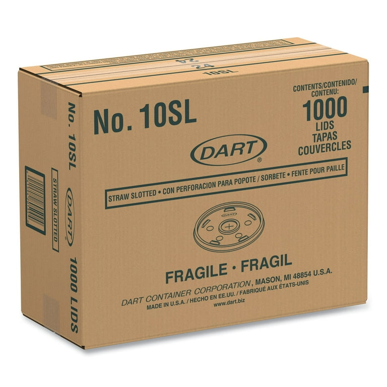 Plastic Cold Cup Lids, Fits 10 oz Cups, Translucent, 100 Pack, 10 Packs/Carton Plastic Cold Cup Lids, Fits 10 oz Cups, Translucent, 100 Pack, 10 Packs/Carton