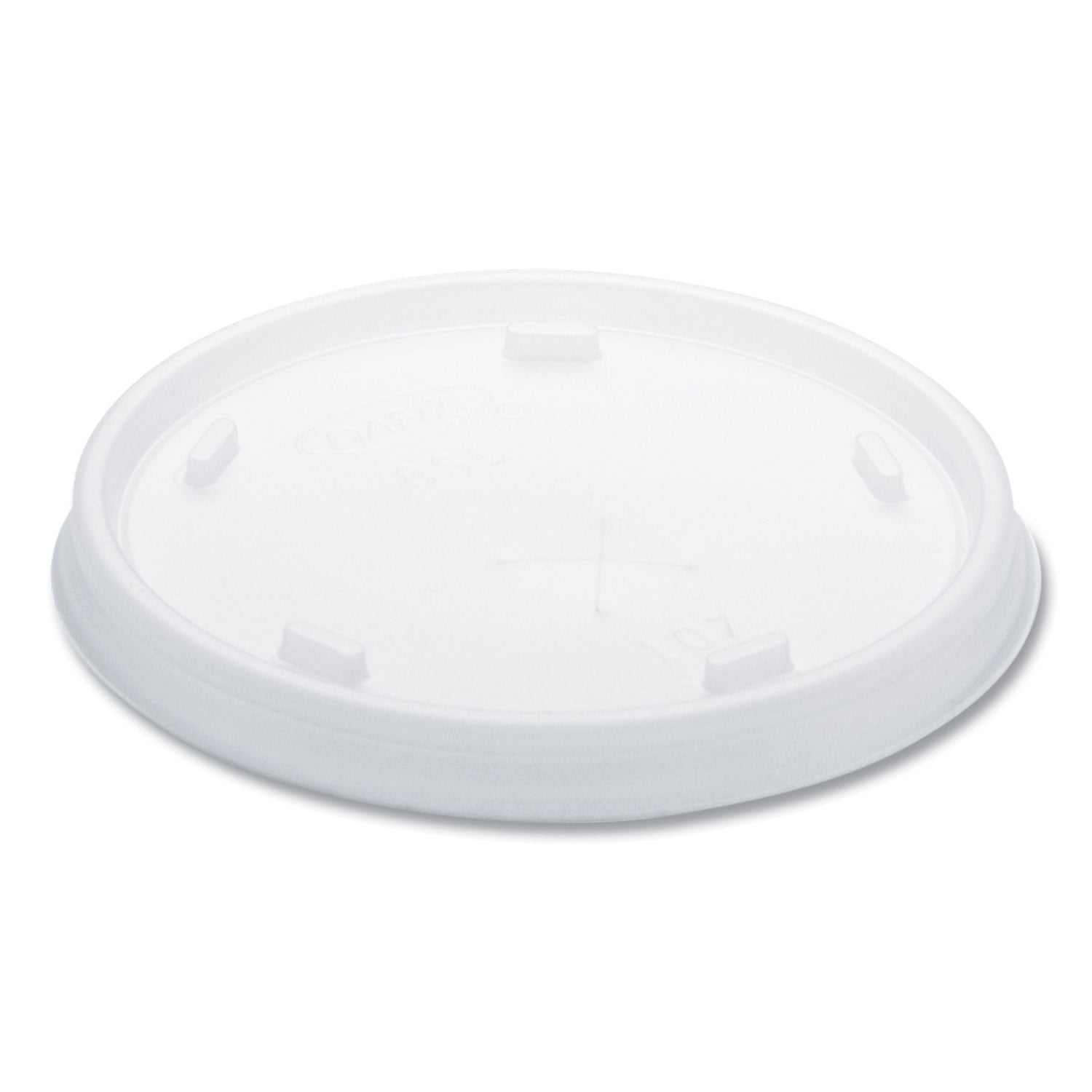 Dart Plastic Cold Cup Lids, Fits 8 oz to 9 oz Cups, Translucent, 100 Pack, 10 Packs/Carton