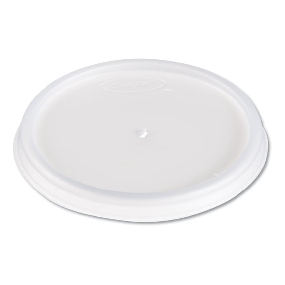 Dart Plastic Lids, Fits 4 oz Cups, Vented, Translucent, 100/Pack, 10 Packs/Carton