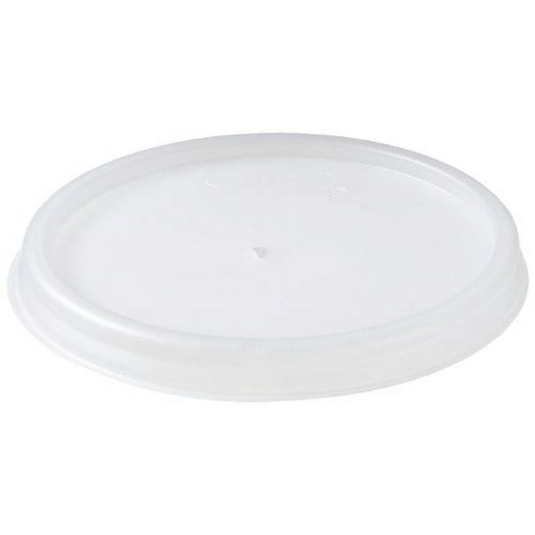 Dart 8 oz. Foam Cup Lids - Round - Plastic - 100 / Bag - 100 Per Bag - White Dart 8 oz. Foam Cup Lids - Round - Plastic - 100 / Bag - 100 Per Bag - White