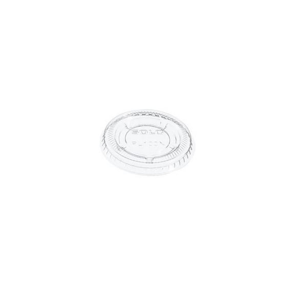 Dart Portion/Souffle Cup Lids. Fits .5-1-ounce Cups Clear 2500/Carton