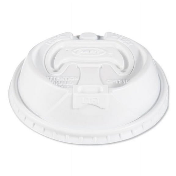Dart SCCOPT316 Optima Reclosable Plastic Lid for Paper Hot Cup, White