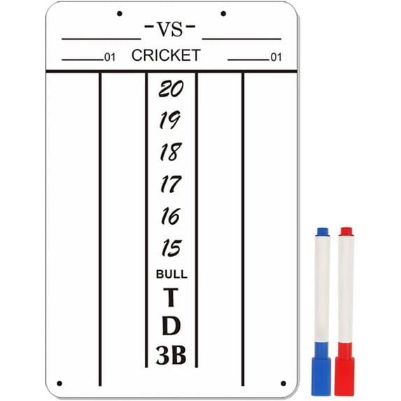 Dart Scoreboard,Dry Erase Scoreboard,9.8 * 15.35 inches,Dart Board Accessories,Dart Games,Indoor Games for Dartboard