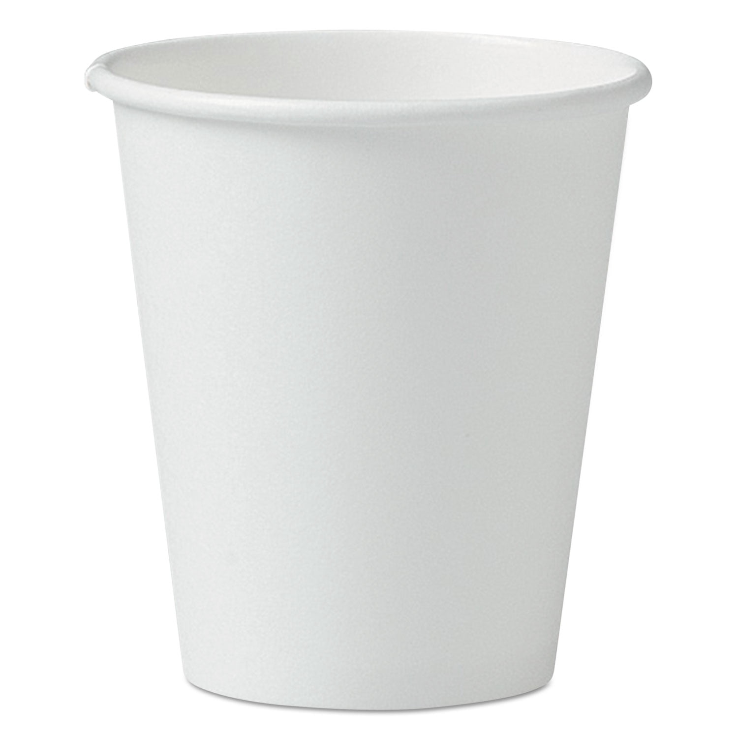 Dart® Single-sided Poly Paper Hot Cups, 6oz, White, 50/pack, 20 Packs/carton