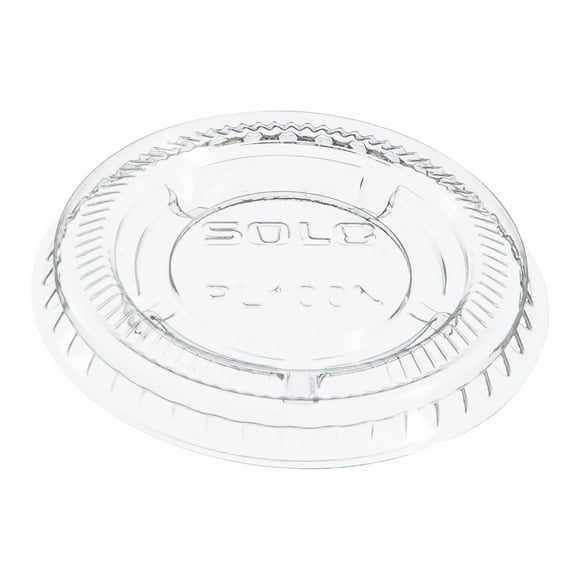 Dart Solo Disposable Portion Cup Lid Clear Plastic 125 Ct PL100N
