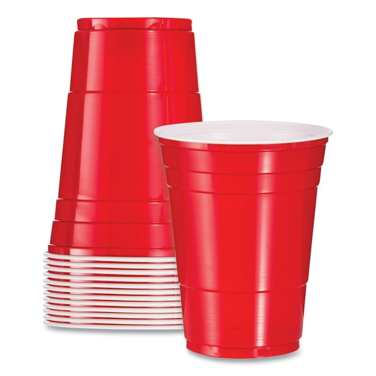 SOLO Party Plastic Cold Drink Cups, 16 oz, Red, 288/Carton SOLO Party Plastic Cold Drink Cups, 16 oz, Red, 288/Carton