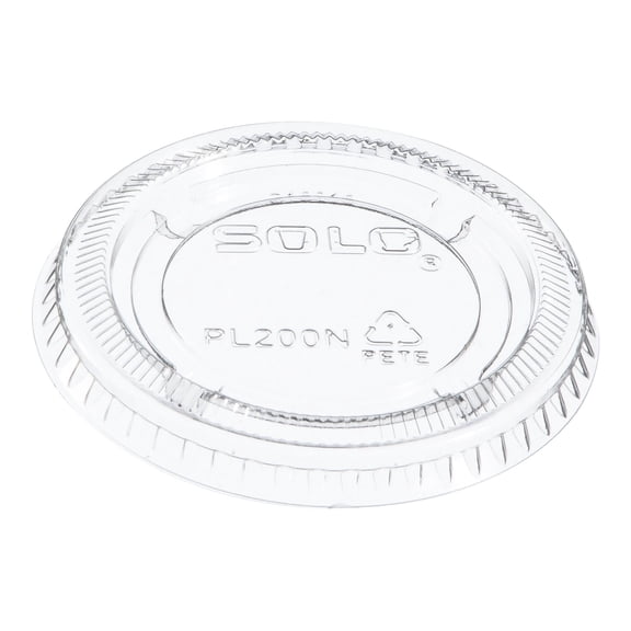 Dart Solo Souffle Cup Lid, Clear and Plastic, Recyclable, 125 Ct