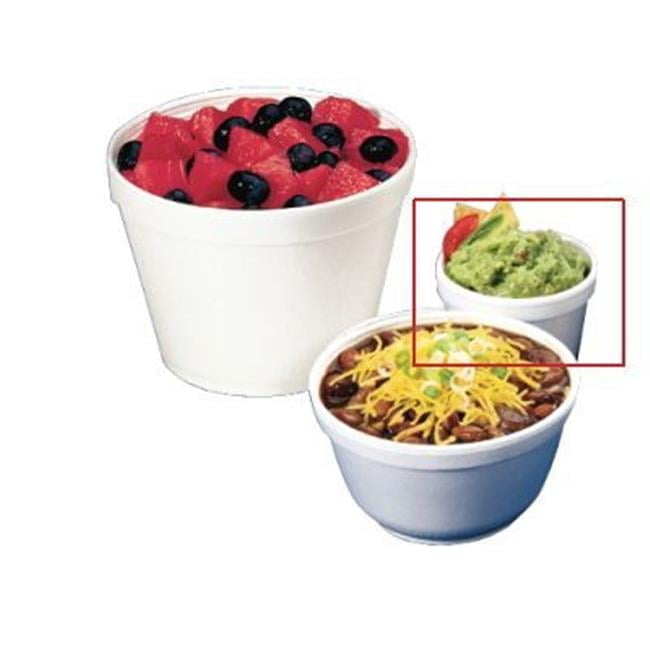 Dart  Squat Foam Containers 4oz.