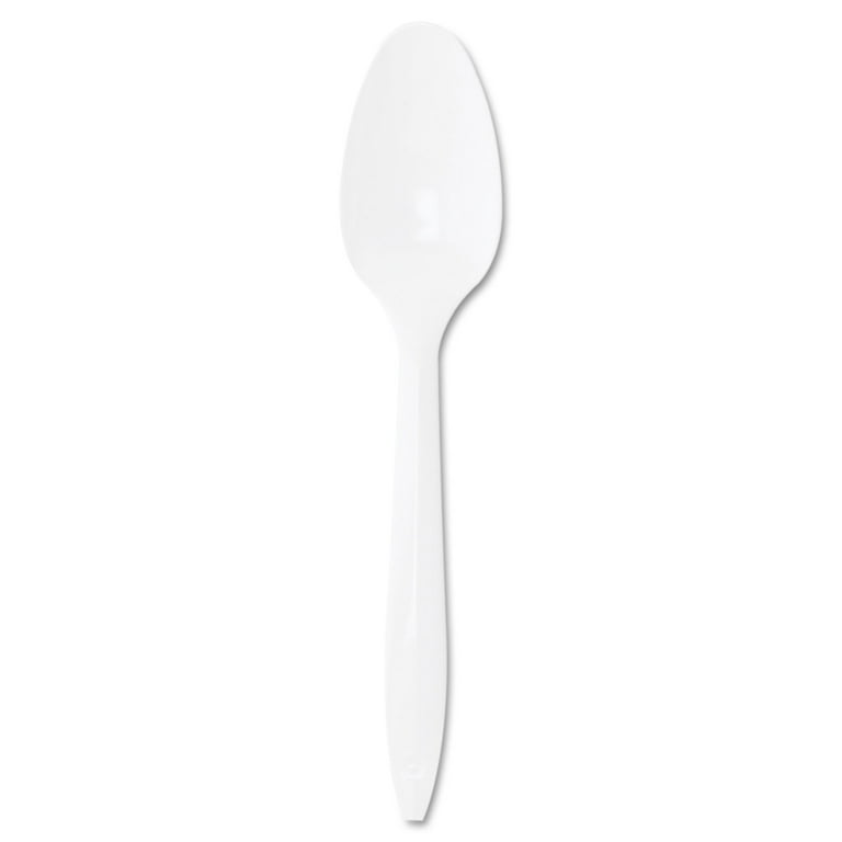 Style Setter Mediumweight Plastic Teaspoons, White, 1000/Carton Style Setter Mediumweight Plastic Teaspoons, White, 1000/Carton