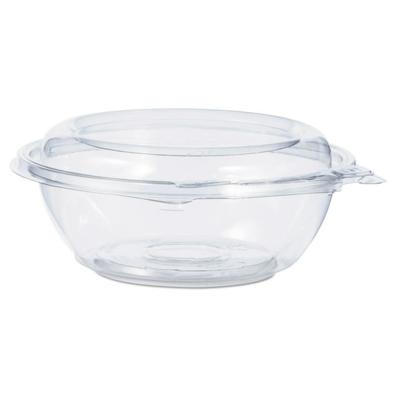 Dart Tamper-Resistant, Tamper-Evident Bowls with Dome Lid, 8 oz, 5.5" Diameter x 2.1"h, Clear, Plastic, 240/Carton