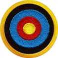 thumbnail image 1 of Dart Throwing Merit Badge Embroidered Iron-on Patch, 1 of 3