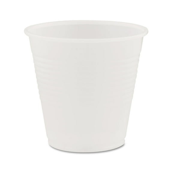 Dart Y5 5 oz. High-Impact Polystyrene Cold Cups - Translucent (25 Sleeves/Carton)