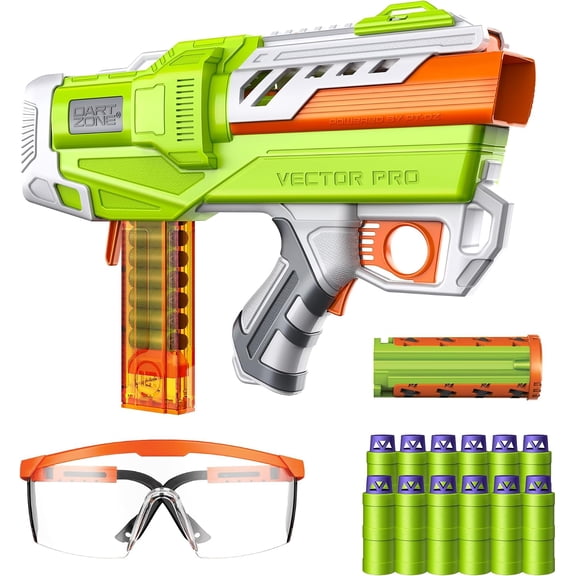 Dart Zone Max Nitroshot+ Vector Pro Dart Blaster, Semi-Auto, BCAR, 150 FPS