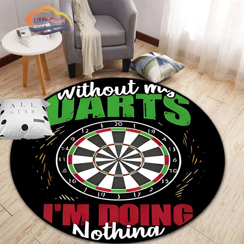 Dartboard Circular Carpet 3D Printing Darts round rug Children's