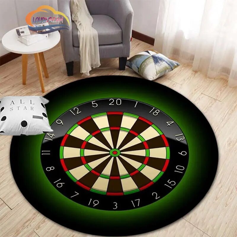 Dartboard Circular Carpet 3D Printing Darts round rug Children's