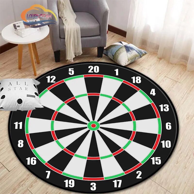 Dartboard Circular Carpet 3D Printing Darts round rug Children's