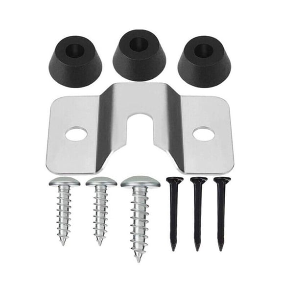 Dartboard Mounting Bracket Kit - Stainless Steel Wall Mount Holder Hanger with Screws, Nails & Stabilisers