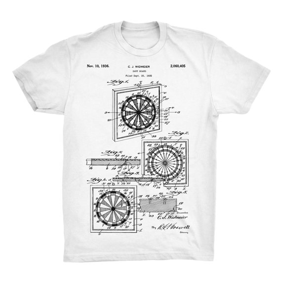 Dartboard Patent 100% Cotton Premium T-Shirt