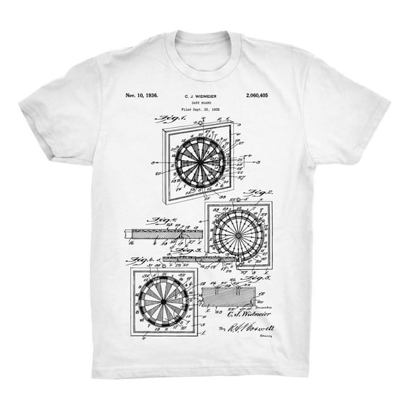 Dartboard Patent 100% Cotton Premium T-Shirt