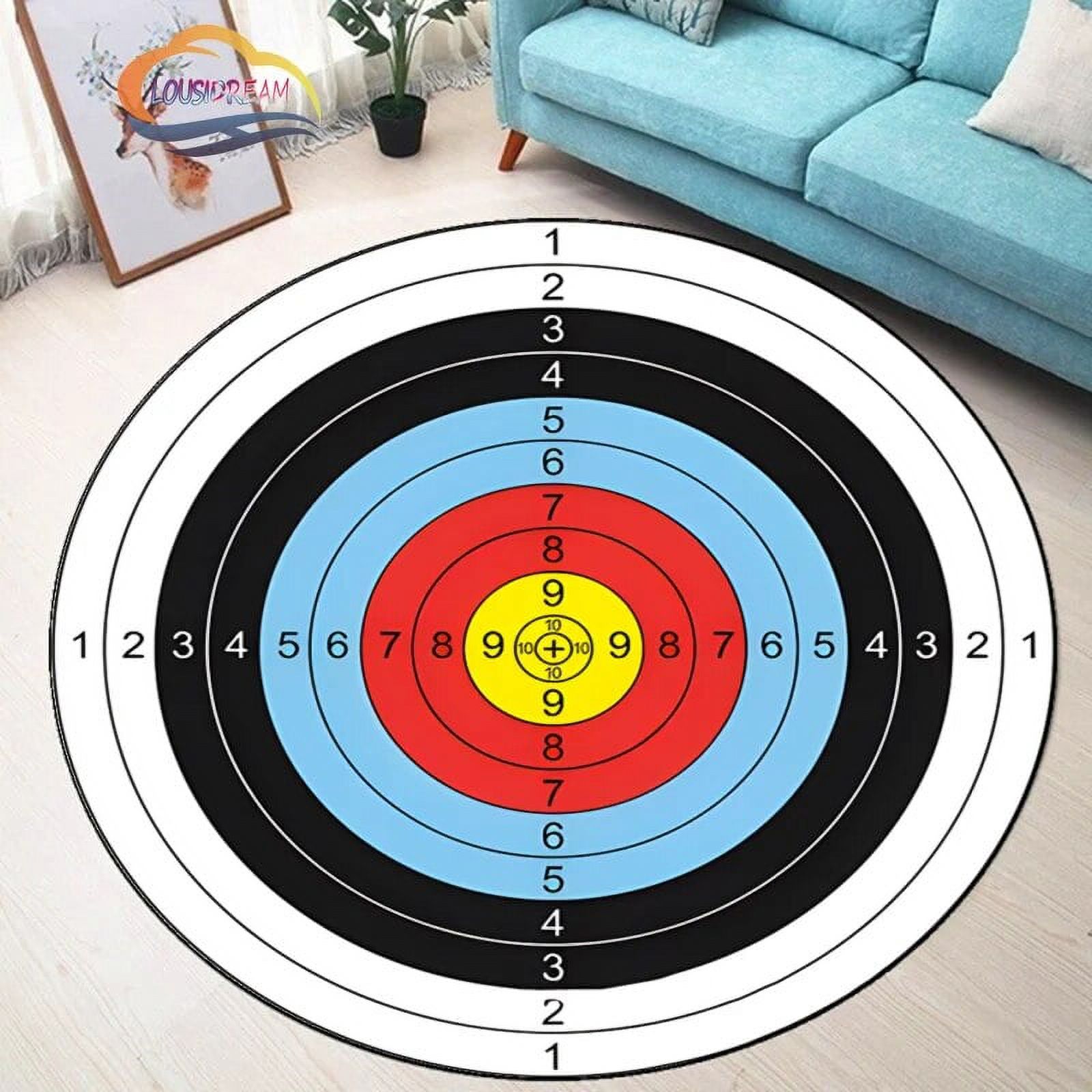 Dartboard Pattern Round Rug Carpet Dart bull's-eye Bedroom Floor Mat ...