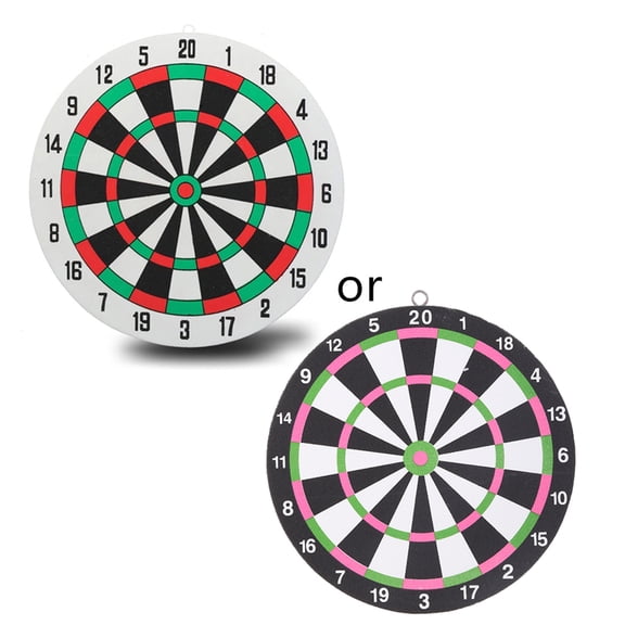 Dartboard Set Indoor Throwing Game Foam Board Staple with 2 Steel Tip Darts for Battle Game Competitive Game