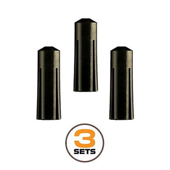 Dartfellas Designa Defenders Black Flight Protectors, Anodised Alloy (3 Sets)
