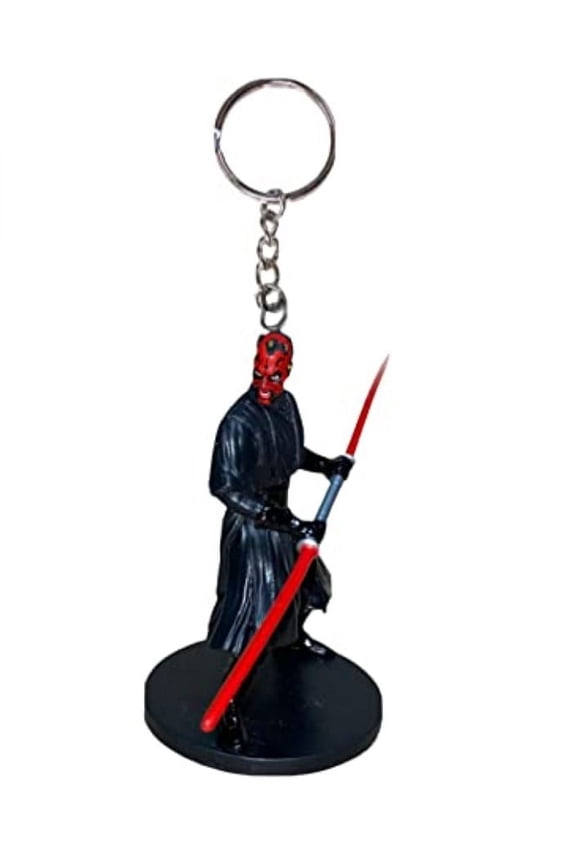 Darth Maul 3 Key Ring Keychain PVC Figure Figurine Charm