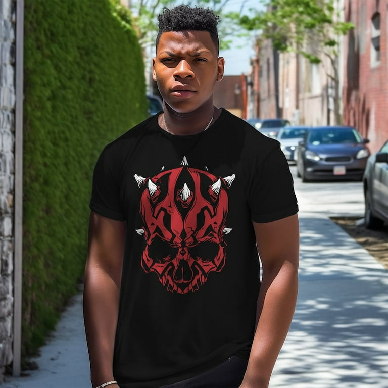 Darth Maul Skull Mens Shirt Unisex Shirt Nerd Geek Top Space Themed Shirt Walmart