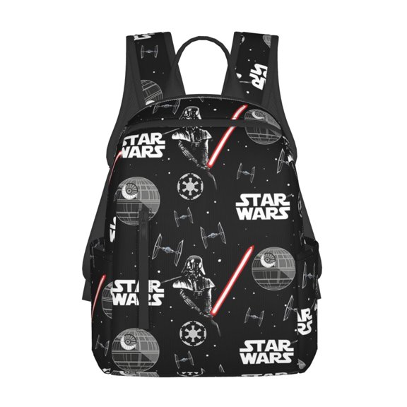 Darth Vader Backpack Cartoon Printed College Laptop Schoolbag Casual Travel Hiking Work Business Daypack Bookbag