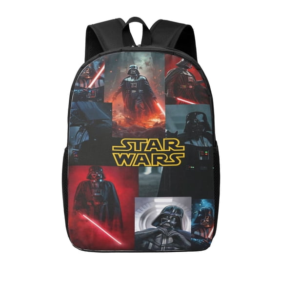 Darth Vader Backpack Cute Pattern College Laptop Schoolbag 17 Inch Large Daily Travel Hiking Sports Casual Daypack