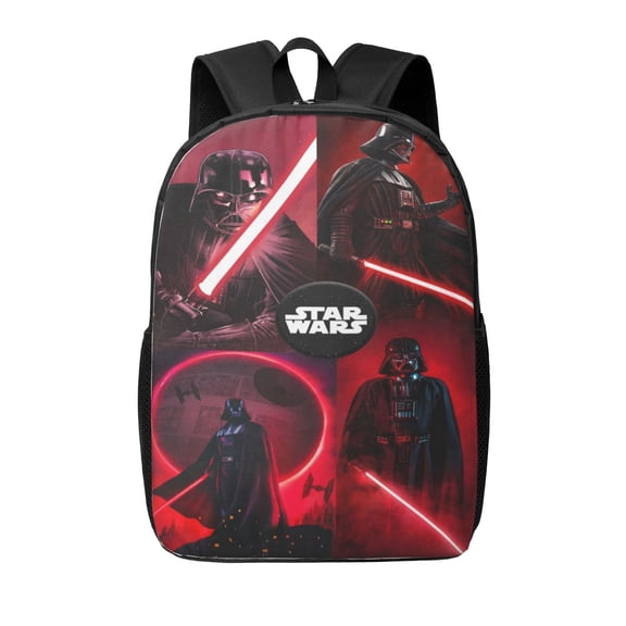 Darth Vader Backpack Cute Pattern College Laptop Schoolbag 17 Inch Large Daily Travel Hiking Sports Casual Daypack
