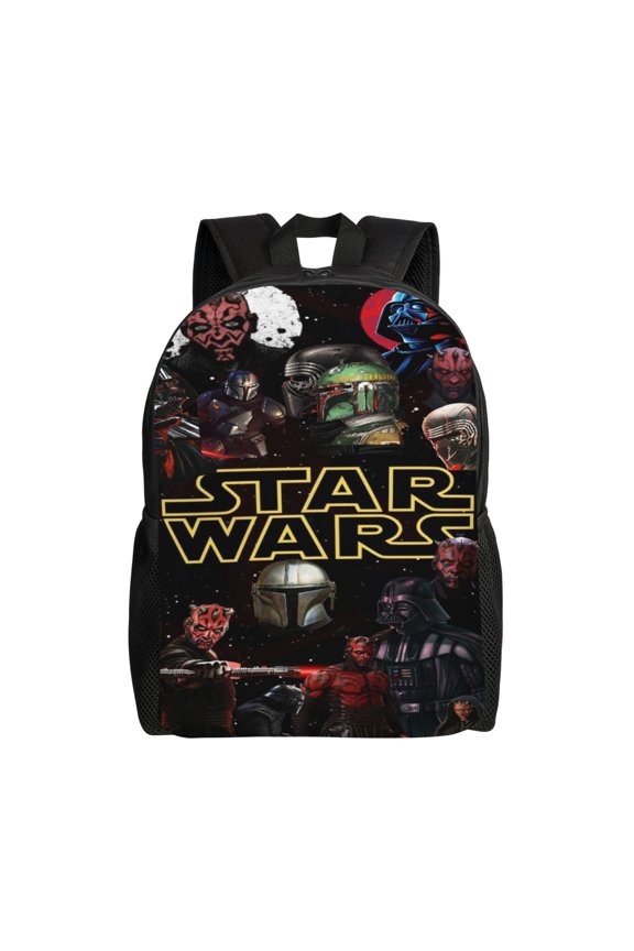 Darth Vader Backpack Funny Pattern College Laptop Schoolbag Large Capacity Daily Travel Hiking Sports Casual Daypack