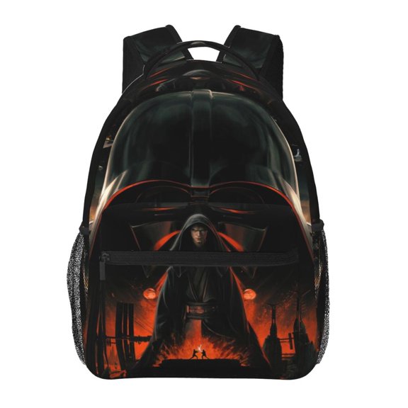 Darth Vader Backpack Funny Printed College Laptop Schoolbag Daily Travel Hiking Work Business Daypack