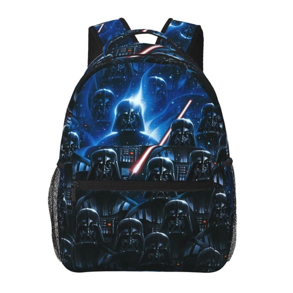 Darth Vader Backpack Funny Printed College Laptop Schoolbag Daily Travel Hiking Work Business Daypack