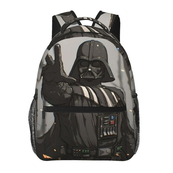 Darth Vader Backpack Funny Printed College Laptop Schoolbag Daily Travel Hiking Work Business Daypack