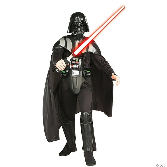 Adult Deluxe Darth Vader Costume Star Wars Classic X Large Male Black Fancy Dress Party Book Week Halloween