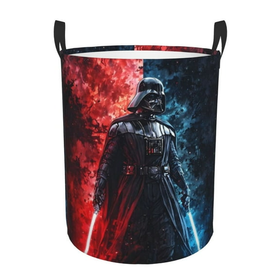 Darth Vader Fabric Laundry Basket with Handles,Waterproof Laundry Hamper, Laundry Bag, Clothes Hamper, Collapsible Laundry Basket Easy Storage
