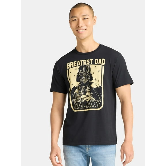 Darth Vader Father's Day, Men's & Big Men's Graphic Tee, Sizes XS-5XL