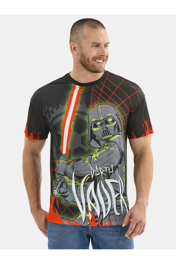 Darth Vader Men's and Big Men's Star Wars Graphic Tee, Sizes S-3XL
